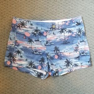 Like new J crew sz 2 Chino Shorts Hawaiian print